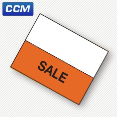  1155 Orange/White 'Sale' labels